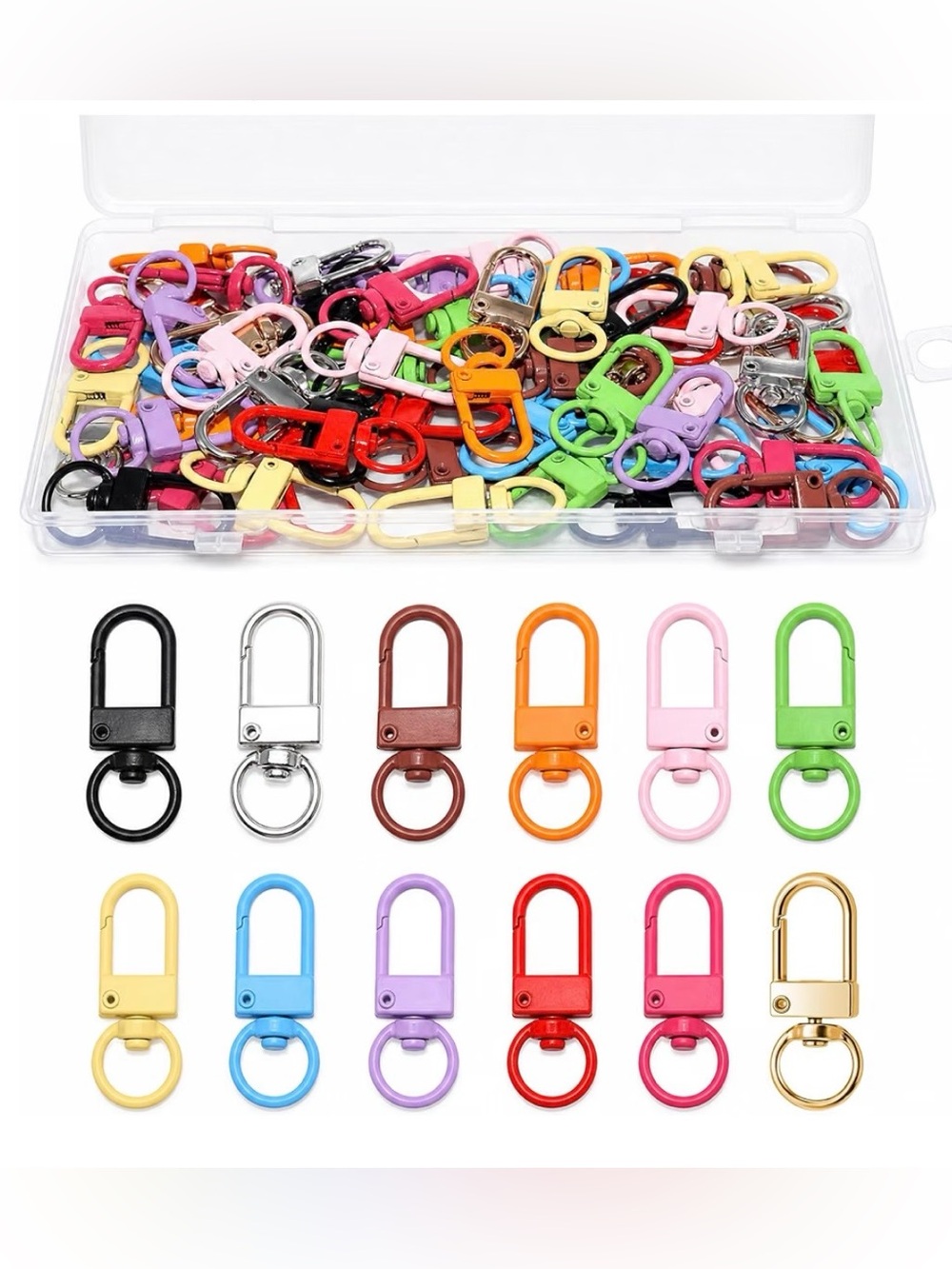 Keychain Clip 60pcs Keyring Clip
